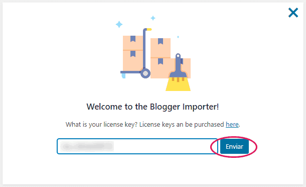Clave de la versión ilimitada del Blogger Importer Extended