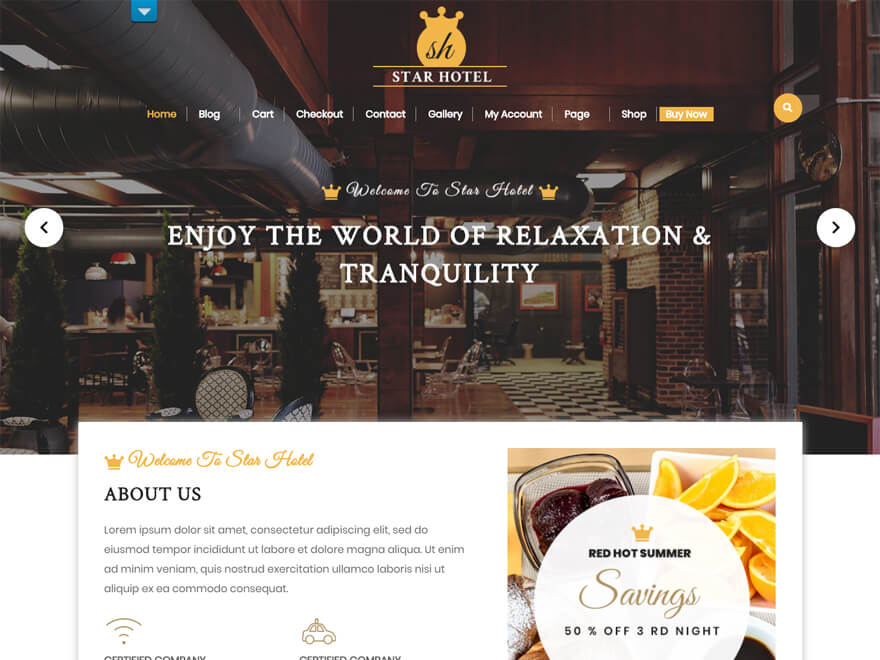 Hotel popular: el mejor tema de WordPress gratuito para complejos hoteleros (plantilla de hotel)