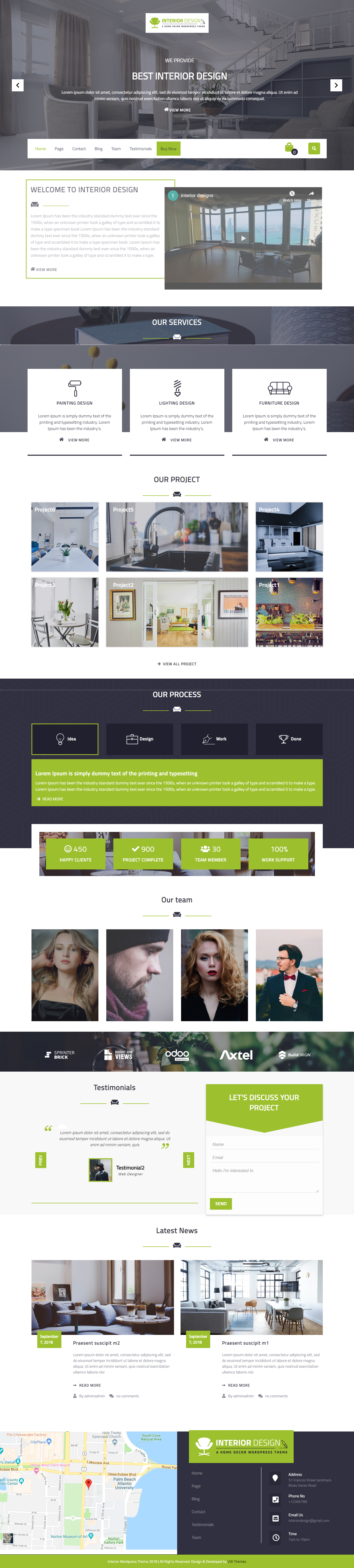Bulk Interior Design - Los mejores temas gratuitos de WordPress para diseño de interiores