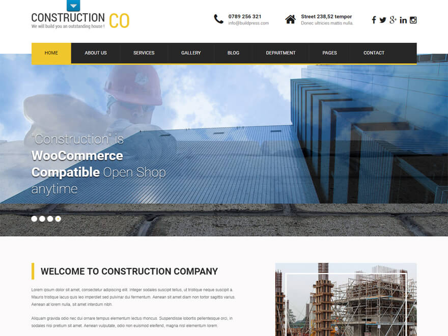 SKT Construction Pro: Los mejores temas y plantillas de WordPress para empresas constructoras