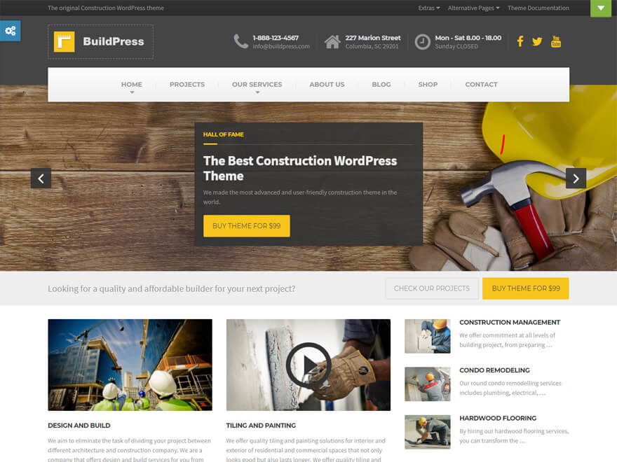BuildPress: Los mejores temas y plantillas de WordPress para empresas constructoras