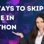 2 formas de saltar una línea en Python