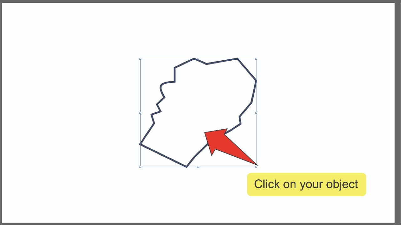 2. Suavizar los bordes en Illustrator usando el paso 2 de la herramienta de subselección
