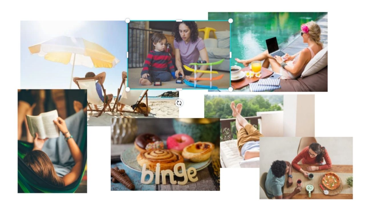 Haga clic y arrastre la imagen en el lienzo