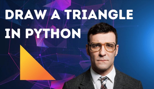 Cómo dibujar un triángulo en Python