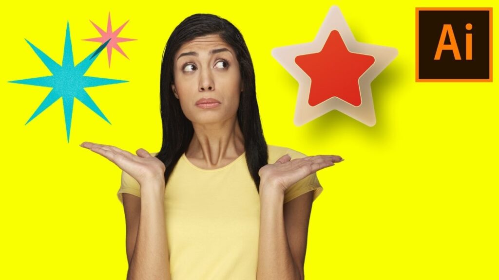 Cómo hacer una estrella en Illustrator en 3 sencillos pasos
