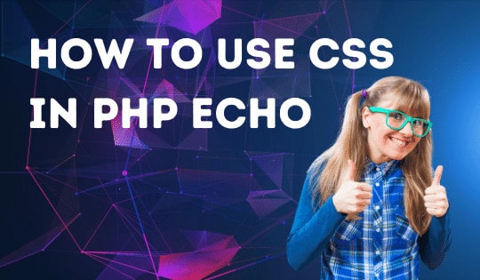 Cómo usar CSS en PHP ECHO