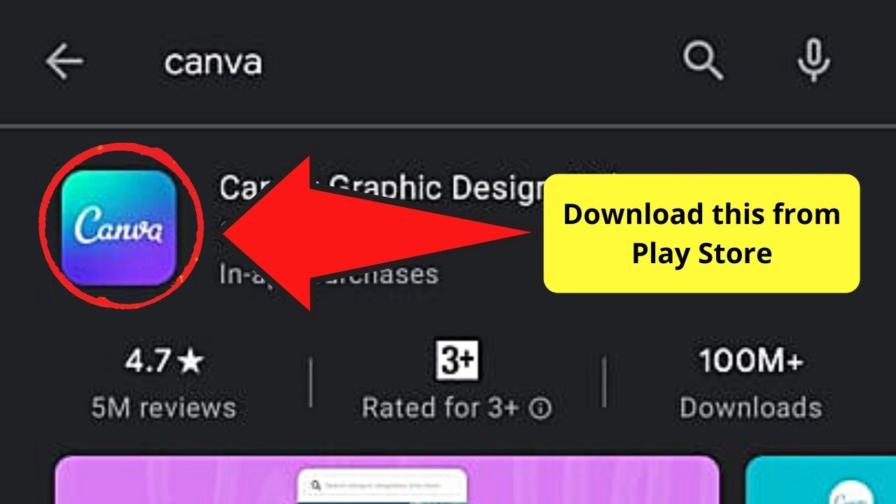 Descarga Canva desde Play Store