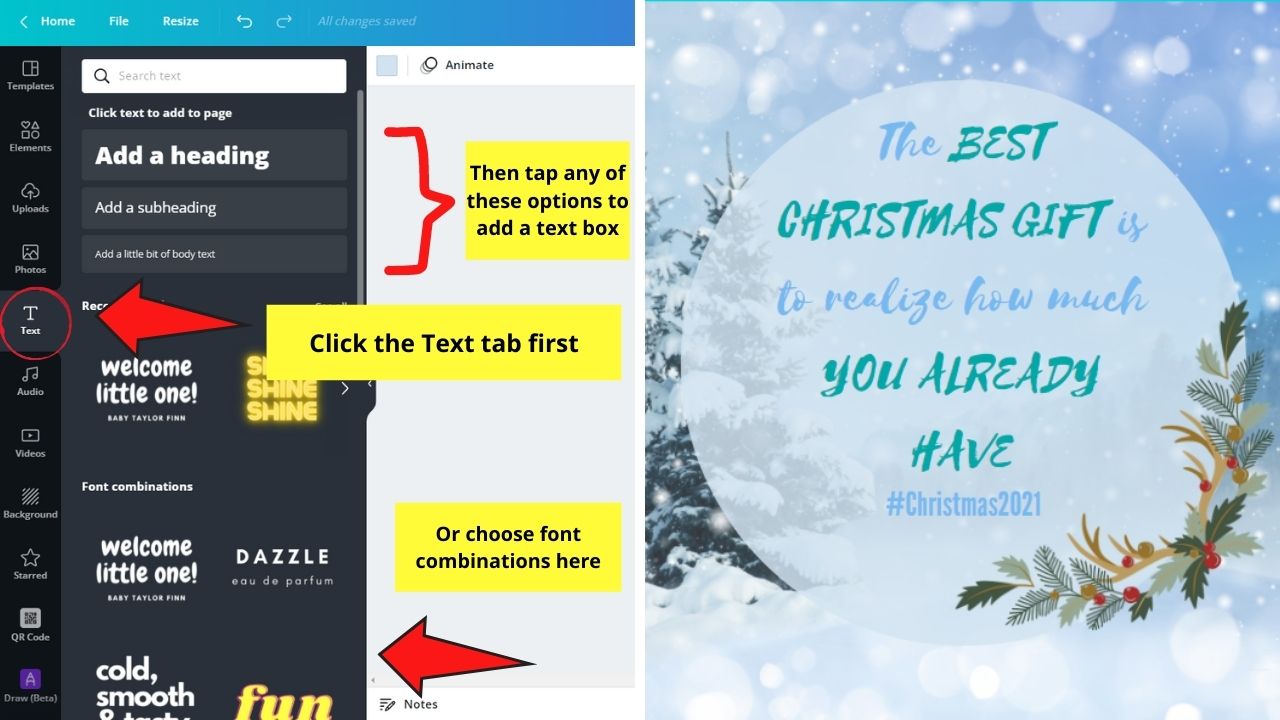 Cómo crear una plantilla en Canva Paso 5.1