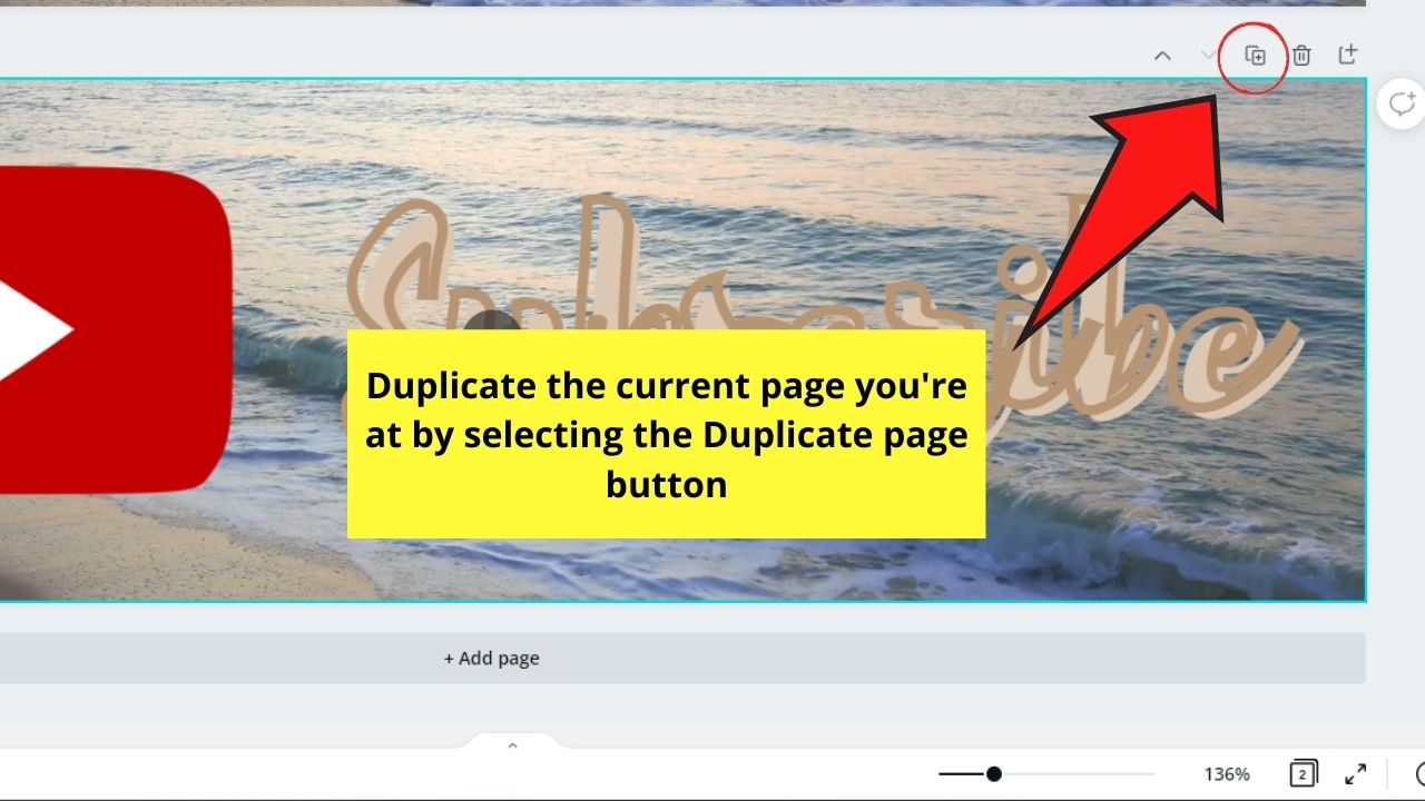 Cómo crear una imagen de canal de YouTube en Canva Crear un botón de suscripción personalizado Paso 5.1