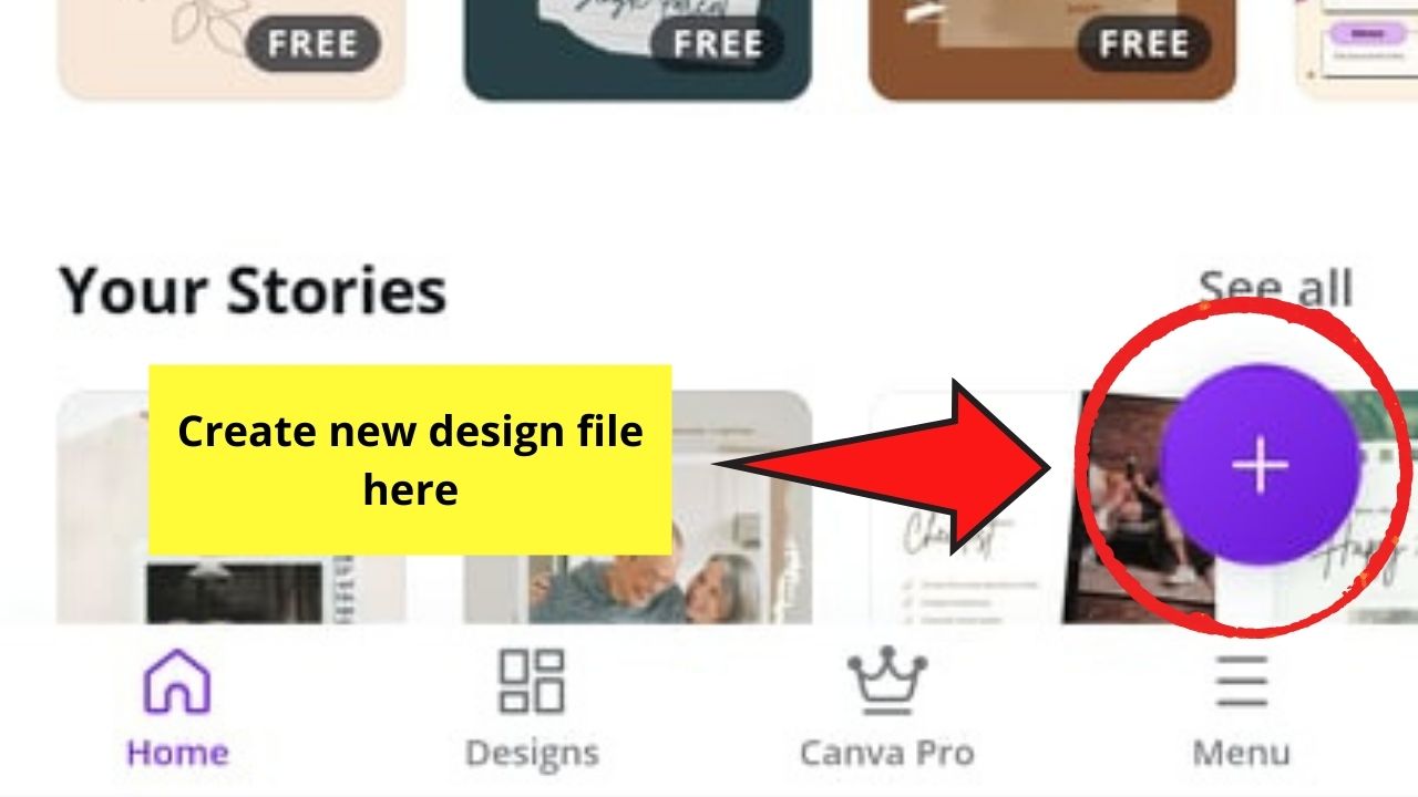 Cómo hacer un video en la aplicación Canva desde cero Paso 1.1
