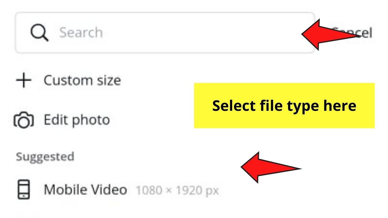 Cómo hacer un video en la aplicación Canva desde cero Paso 1.2