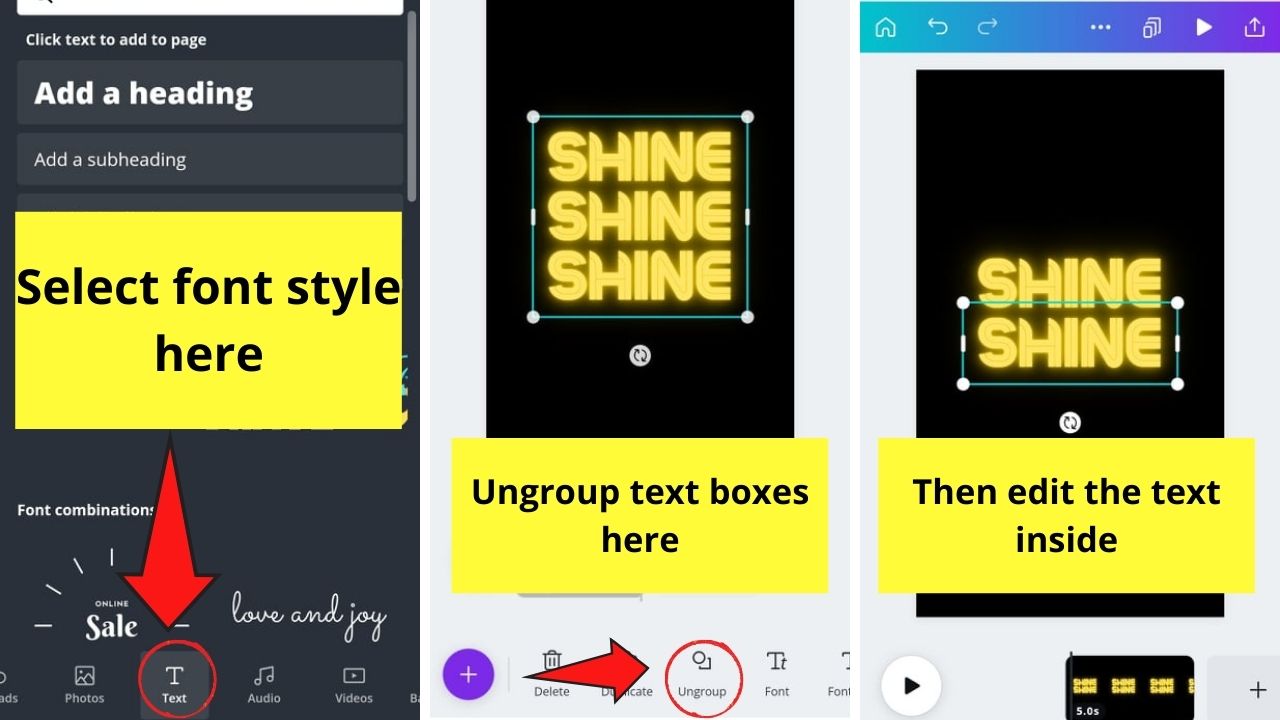 Cómo hacer un video en la aplicación Canva desde cero Paso 4.1