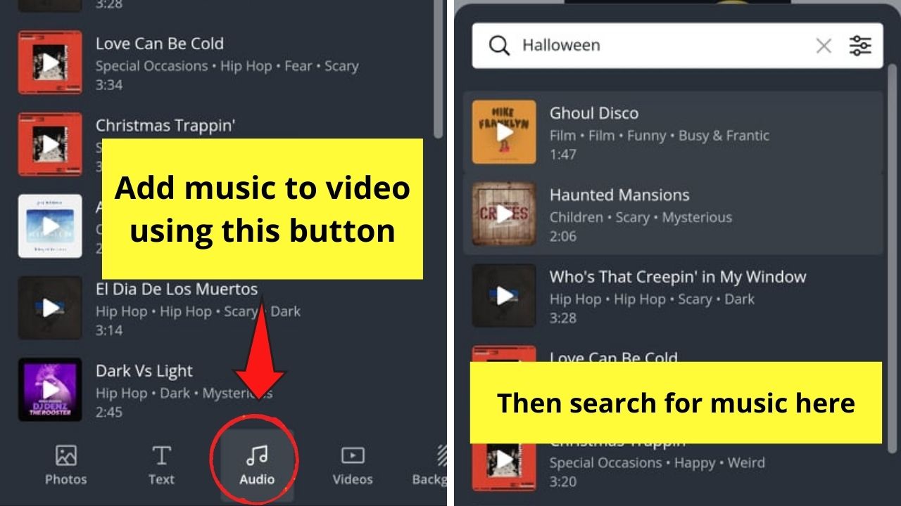 Cómo hacer un video en la aplicación Canva desde cero Paso 8