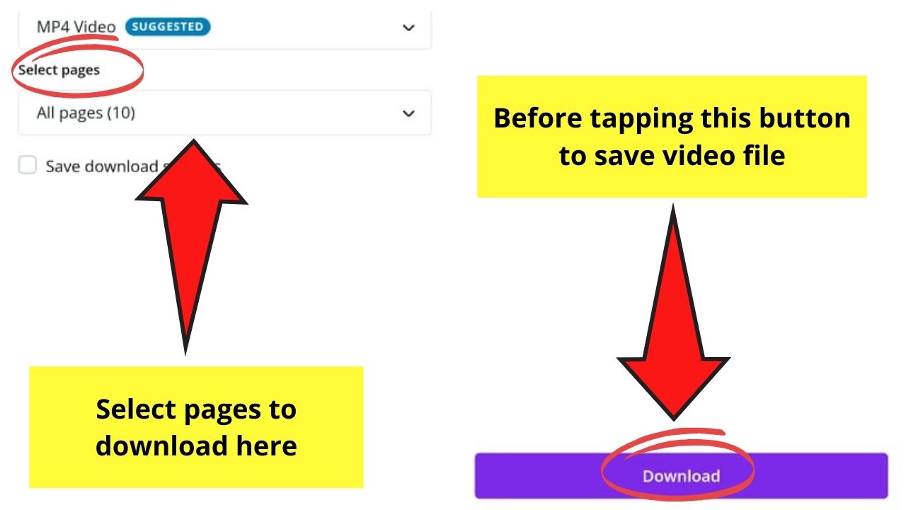 Cómo usar una plantilla para hacer un video en la aplicación Canva, paso 12.2