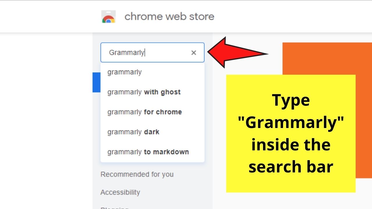 Cómo revisar la ortografía en la extensión Canva Grammarly Chrome Paso 2.1