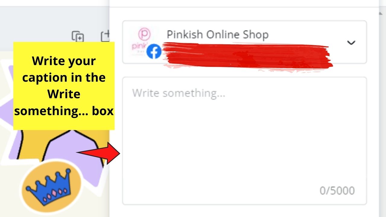 Cómo usar Canva para el botón de Facebook Publicar ahora Paso 3.1