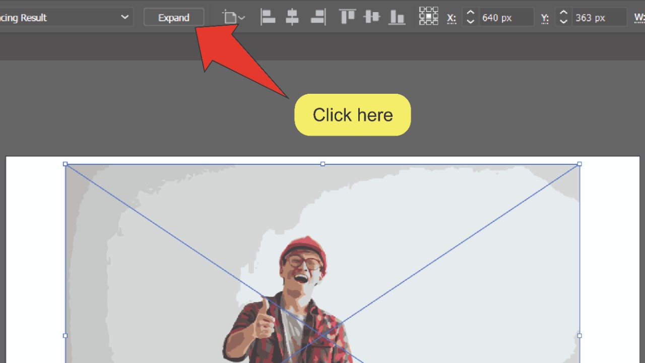 Cómo quitar el fondo de una imagen usando Image Trace 6 en Illustrator