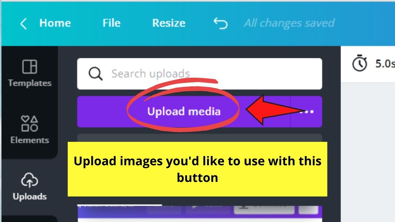 Importa fotos desde tu dispositivo a Canva