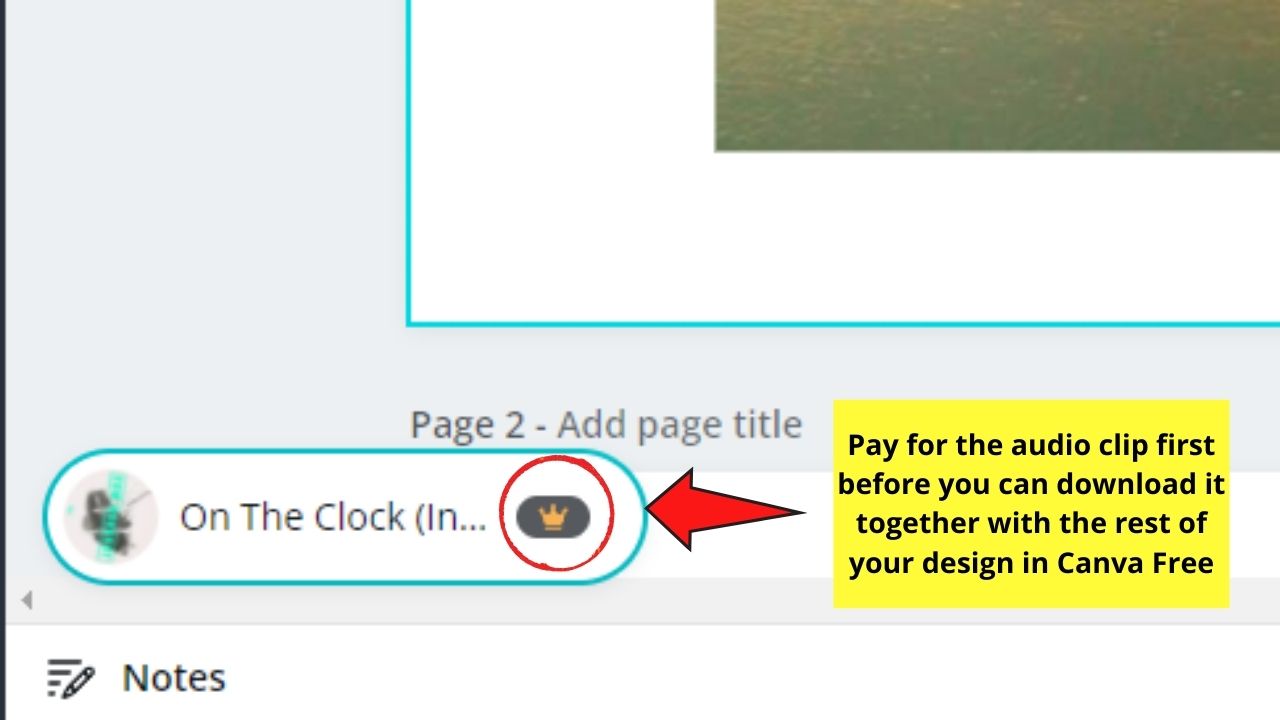 Guardar audio en Canva Gratis