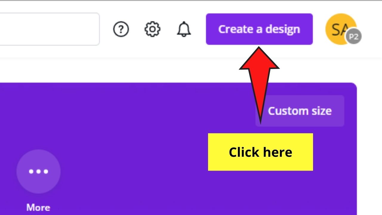 Haga clic en el botón Crear diseño