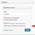 Cómo agregar un enlace al título de un widget en WordPress
