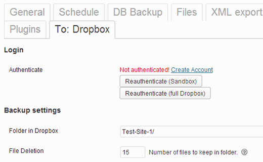 Verifique con Dropbox para mantener sus copias de seguridad en Dropbox Verifique con Dropbox para mantener sus copias de seguridad en Dropbox