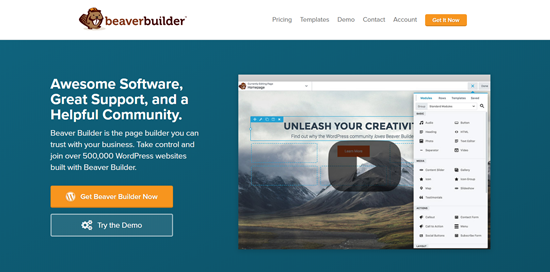 Beaver Builder, el complemento más importante para generar páginas de WordPress