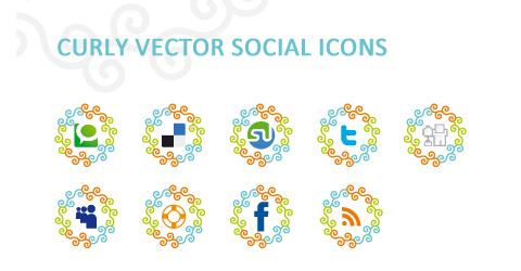 Mega colección de iconos de redes sociales