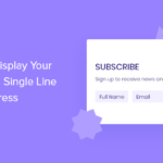Cómo mostrar un formulario de una sola línea en WordPress (la manera fácil)