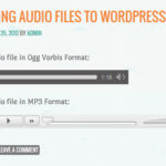 Cómo agregar archivos de audio MP3 a WordPress »Wiki Ùtil
