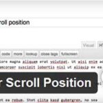 Cómo guardar la posición de desplazamiento del editor en WordPress