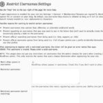 Cómo restringir los nombres de usuario en WordPress