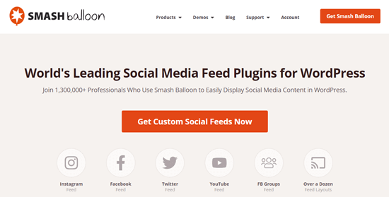 Sitio web de Smash Balloons Sitio web de Smash Balloons