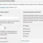 Cómo mostrar términos de taxonomía personalizados en el widget de la barra lateral de WordPress