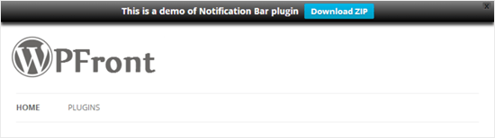 Barra de notificaciones de WPF