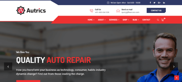 tema de wordpress de coche
