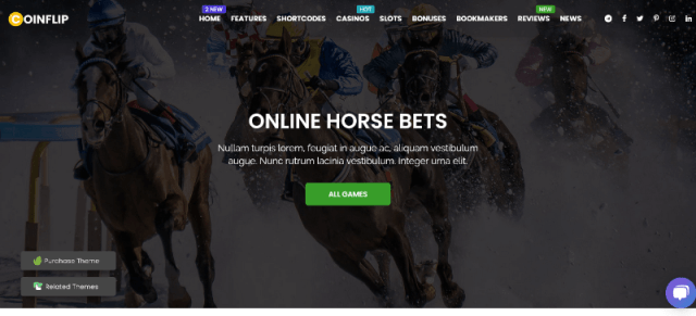 Coinflip tema para wordpress para apuestas deportivas