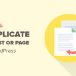 Cómo duplicar una página o publicación de WordPress con un solo clic