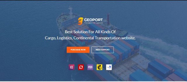 tema de wordpress de transporte de geopuerto
