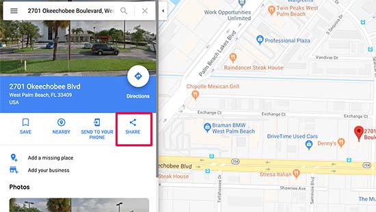 Compara el mapa con Google Maps Compara el mapa con Google Maps