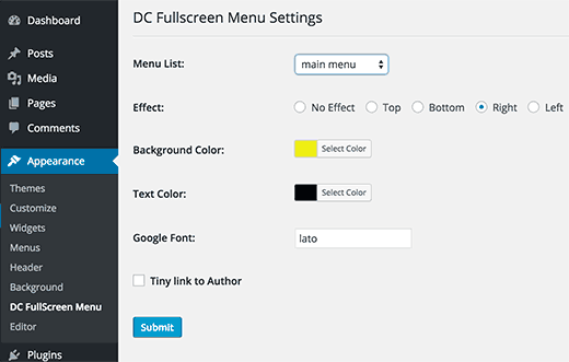 Cómo agregar un menú receptivo de pantalla completa en WordPress