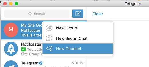 Creando un nuevo canal de Telegram