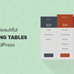Cómo agregar hermosos tableros de precios en WordPress