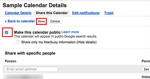 Haz público tu calendario de Google