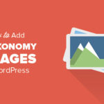 Cómo agregar imágenes de la taxonomía en WordPress