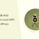 Haga clic para cargar GIF en WordPress