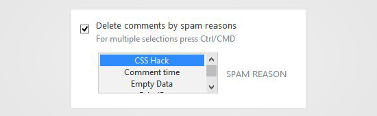 Eliminar comentarios por motivos de spam