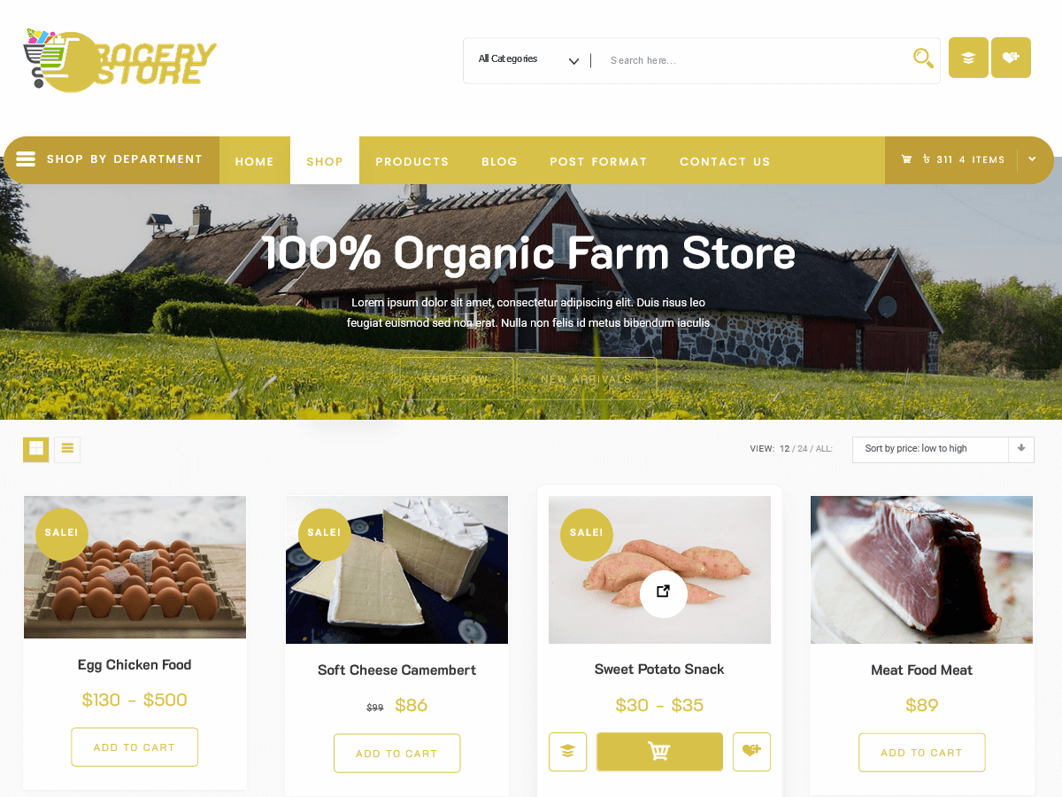 Tema infantil de Farm Store (Versión de tienda de comestibles gratis)