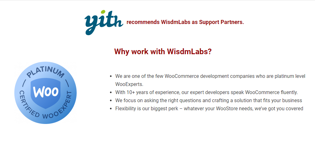 ¡WisdmLabs ahora es un socio certificado de YITH!